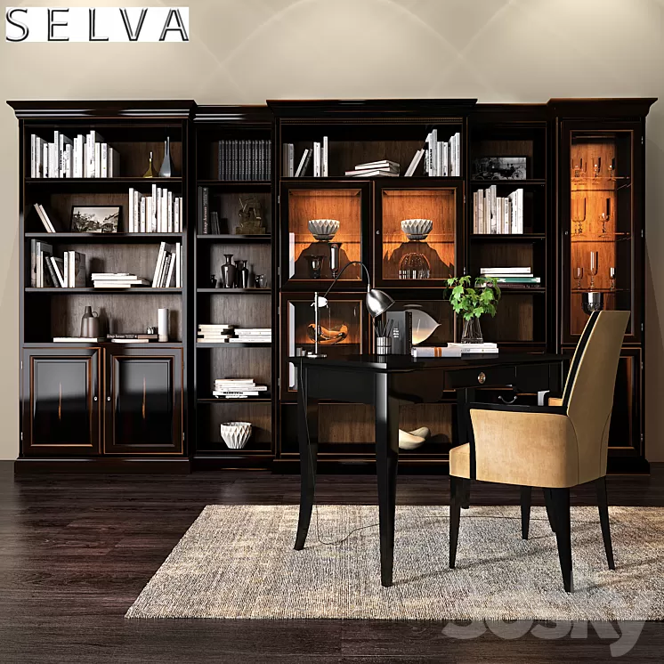 Selva Arena bookcase 3D Model