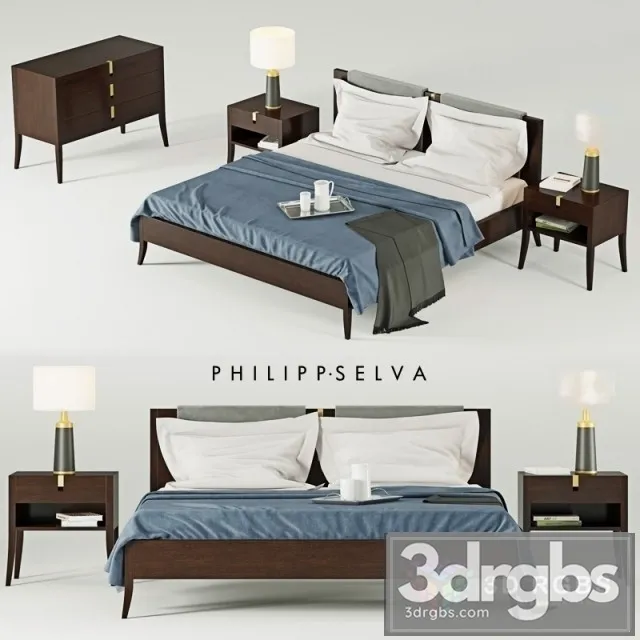 Selva Bedding Set 3D Model Free