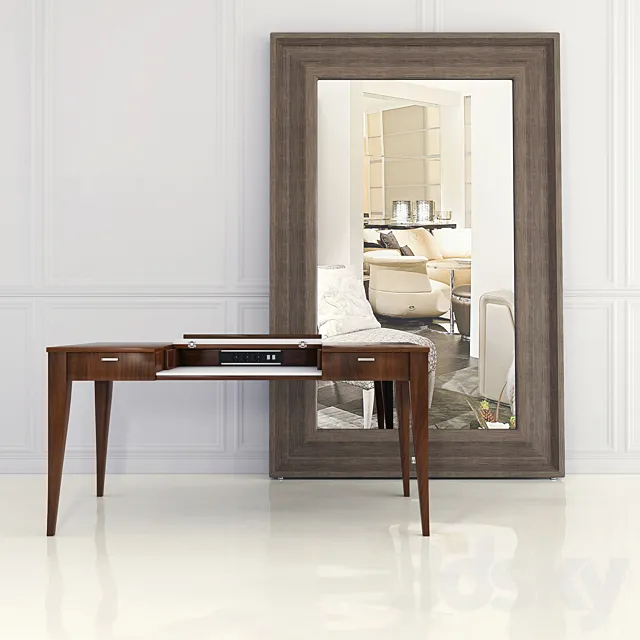 Selva computer desk Nathan 3D Model