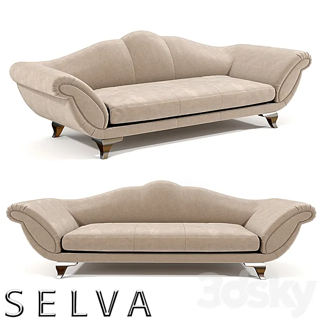 Selva sofa Art.1141 3D Model