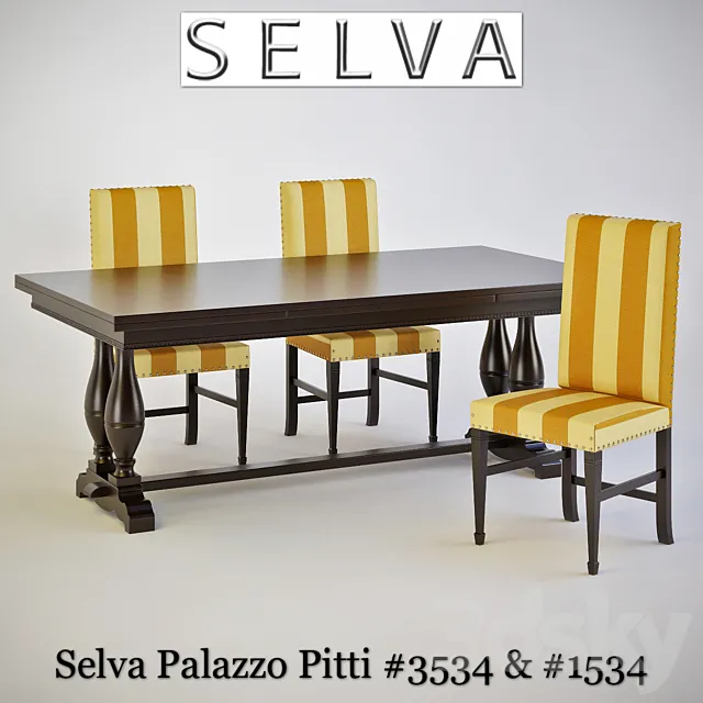 Selva Timeless Beauty Palazzo Pitti # 3534 & # 1534 3DModel