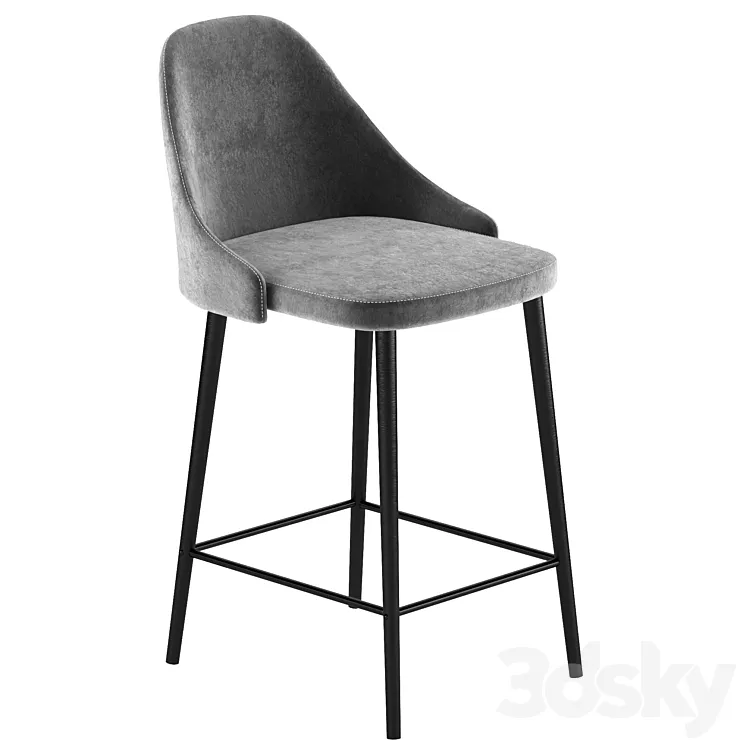 Semi-bar chair Jama 3D Model Free