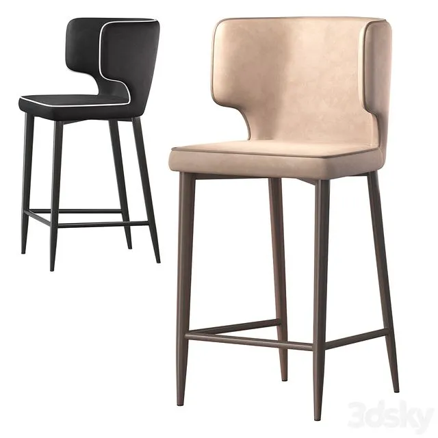 Semi-bar chair Mateo from Stoolgroup 3D Model