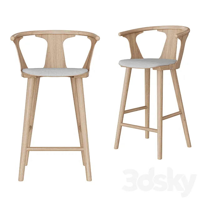 Semi-bar chair Yard 3D Model