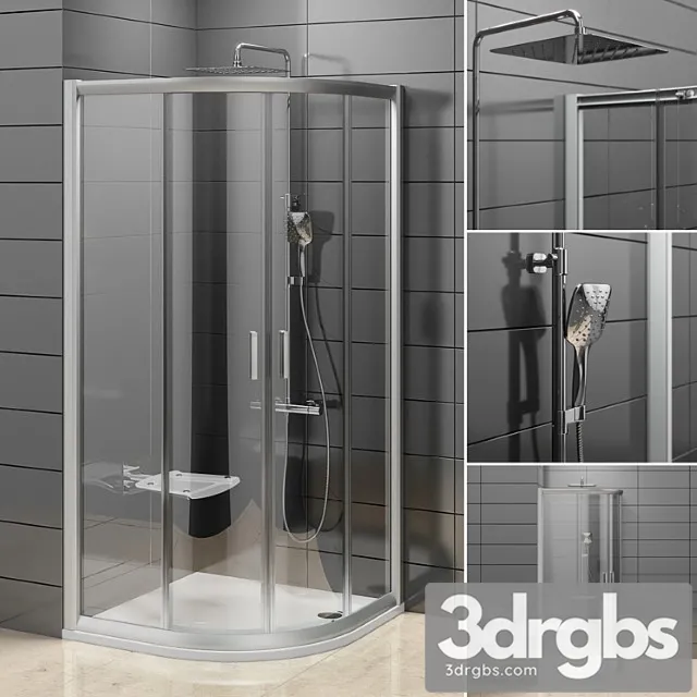 Semi Circular Ravak Rapier 3D Model Free