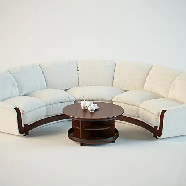 Semicircular sofa 3DModel