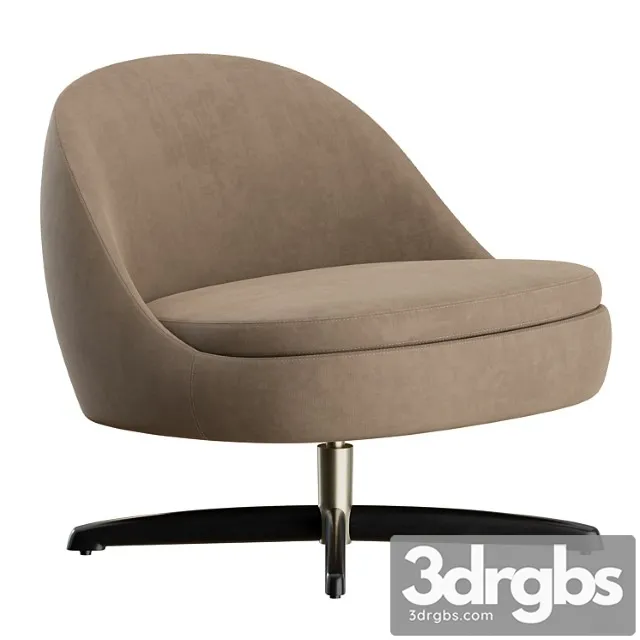 Sendai armchair metal legs by minotti