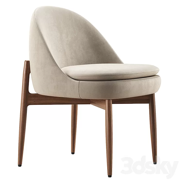 Sendai Dining Chair / Minotti 3D Model