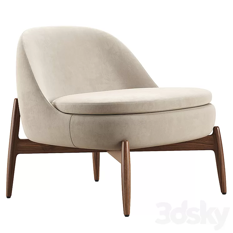 Sendai Easy Chair / Minotti 3D Model