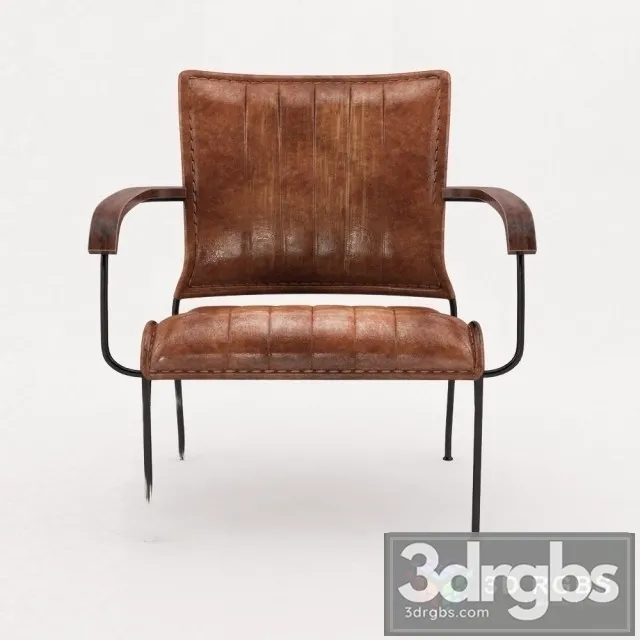 Seney Brown Iron Chair 3D Model Free