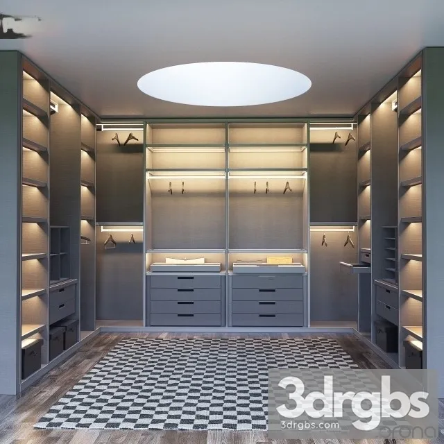 Senzafine Walk In Closet 3D Model Free