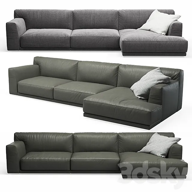 Seoul Poliform Corner Sofa 3D Model