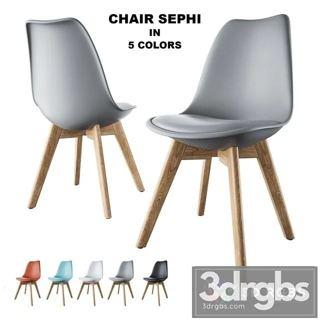 Sephi 5 Colors Chair 3D Model Free