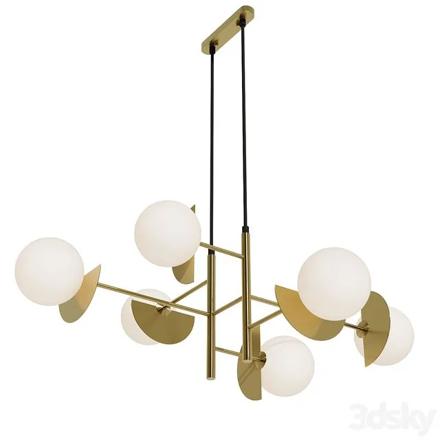 Sepia pendant lamp FR5391PL-06BS 3D Model