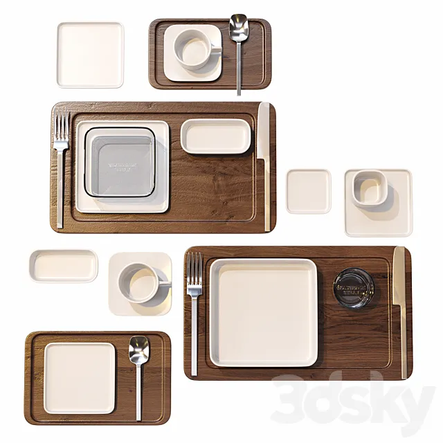 Serax _ Heii Tableware Set 3DModel