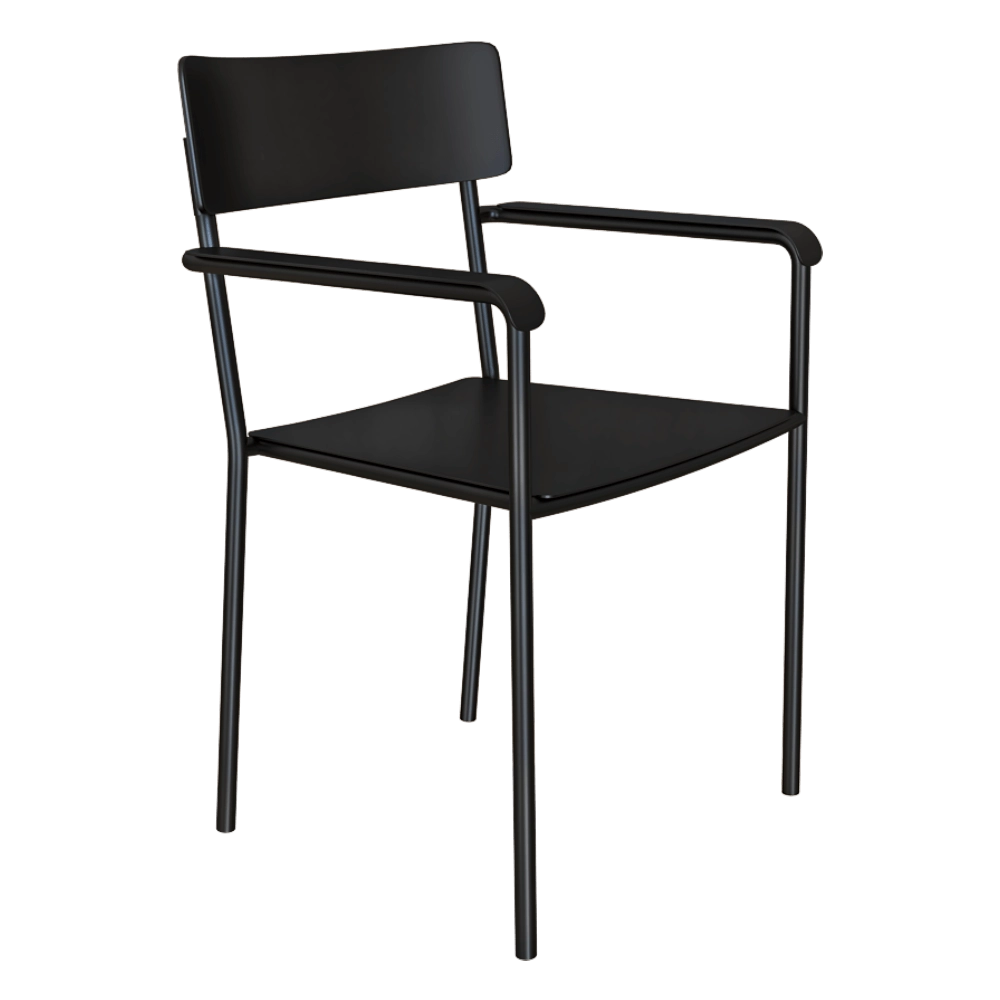 Serax - Armchair S aluminium black August 3D Model