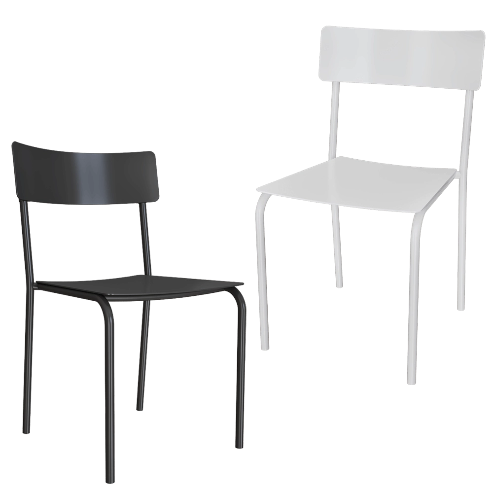 Serax - Chair S without armrests aluminium 3D Model