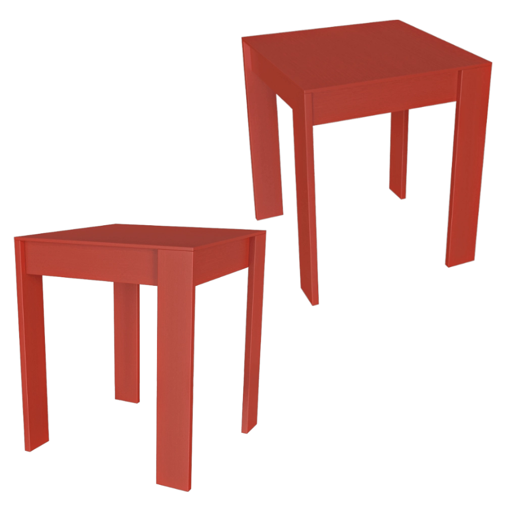 Serax - Side table beech red Malé 3D Model