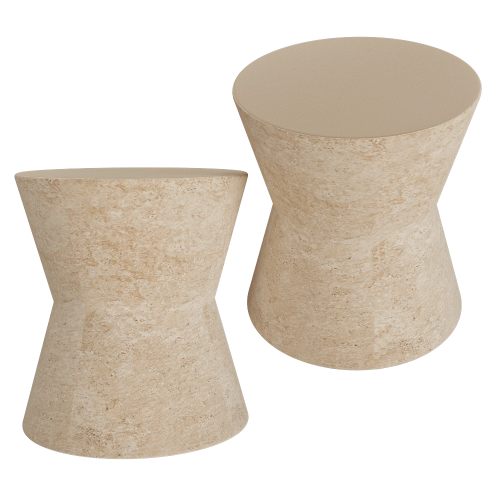 Serax - Side table beige Pawn 3D Model