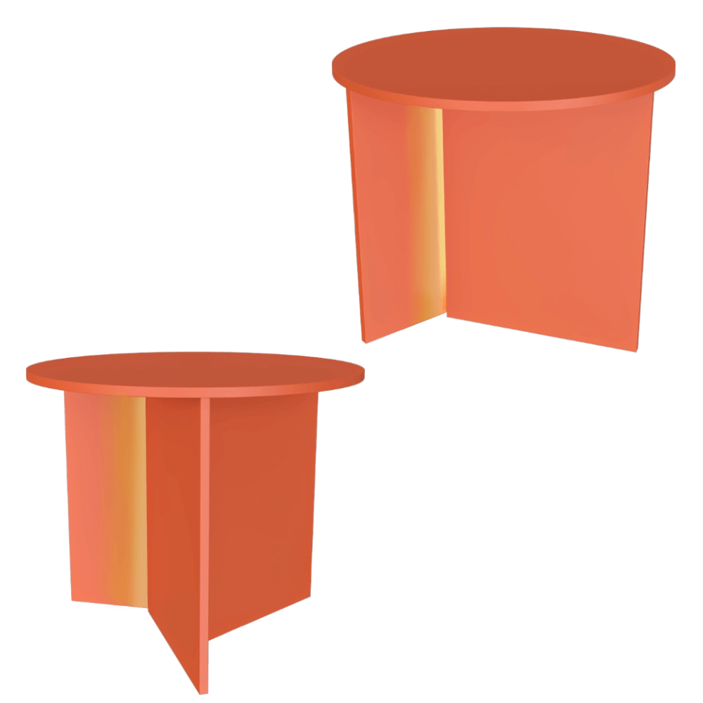 Serax - Side table with LED light orange Stella 3D Model