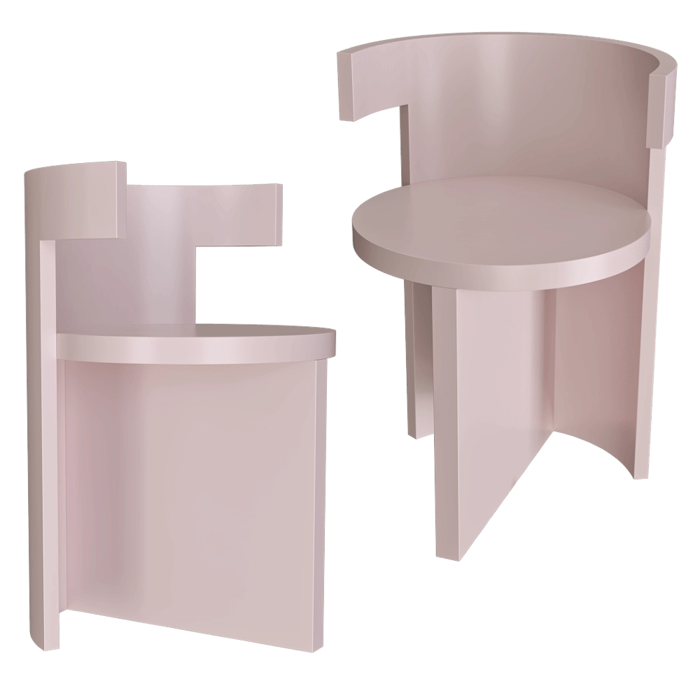 Serax - Stool  lila Boho 3D Model