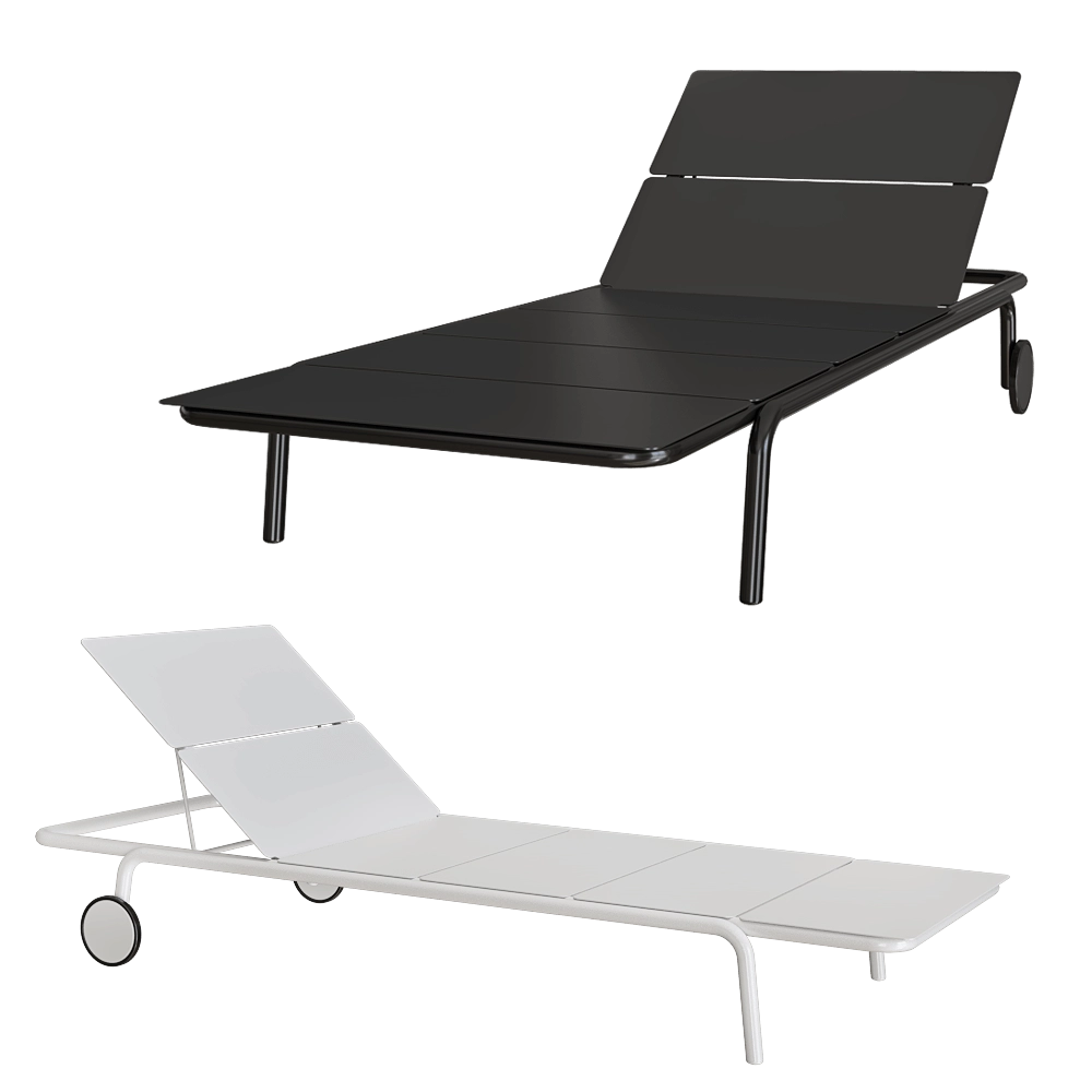 Serax - Sun lounger aluminium sand August 3D Model