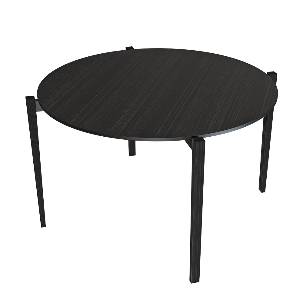 Serax - Table round beech black Eloïs 3D Model