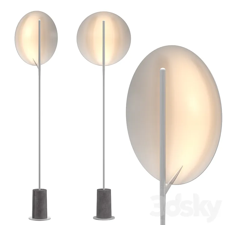 Serene Floor Lamp 3D Model Free