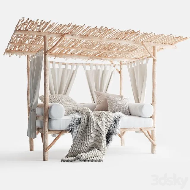 Serengeti daybed 3D Model