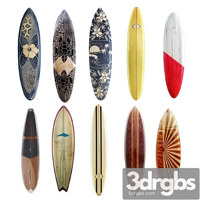 Serfboards 1 3D Model Free