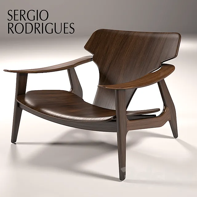 Sergio rodrigues poltrona diz 3D Model