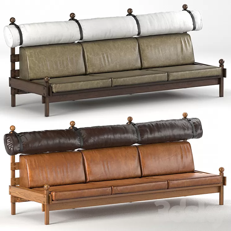 Sergio Rodrigues Tonic Sofa 3D Model Free