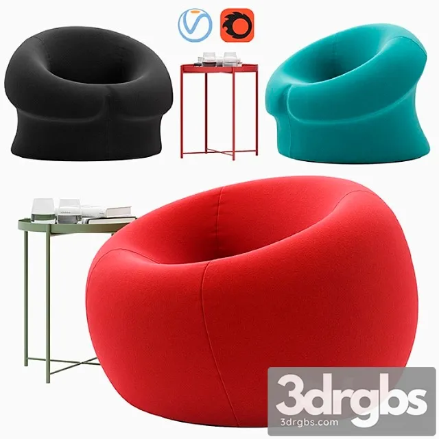 Serie Up 2000 Armchairs 1 3D Model Free