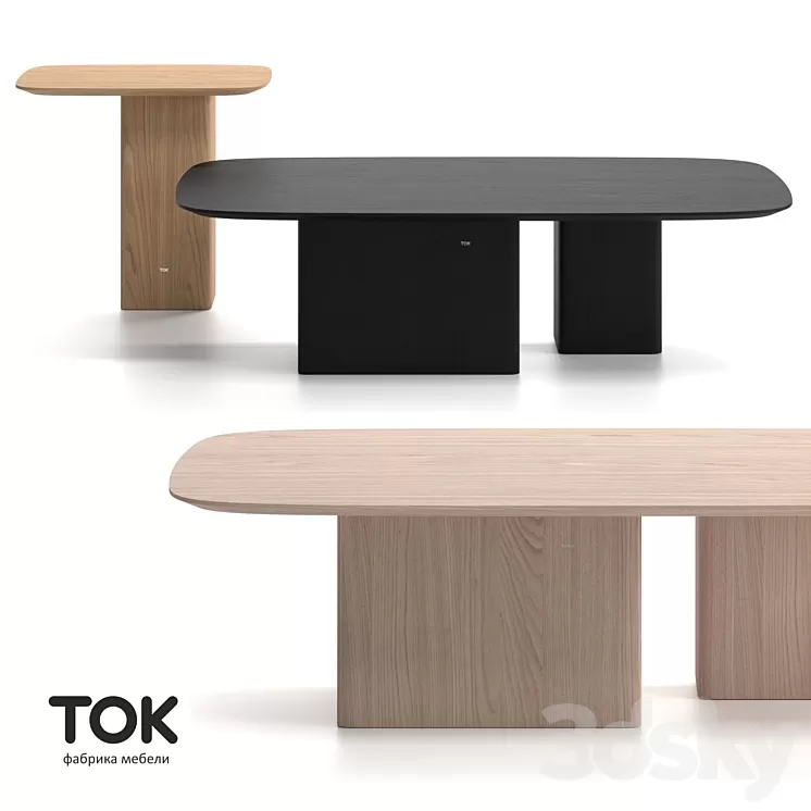 "SERIES OF COFFEE TABLES ""NORI""" 3D Model