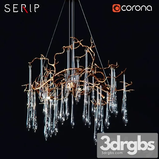 Serip Aqua Ct3258 8 Chandelier 3D Model Download