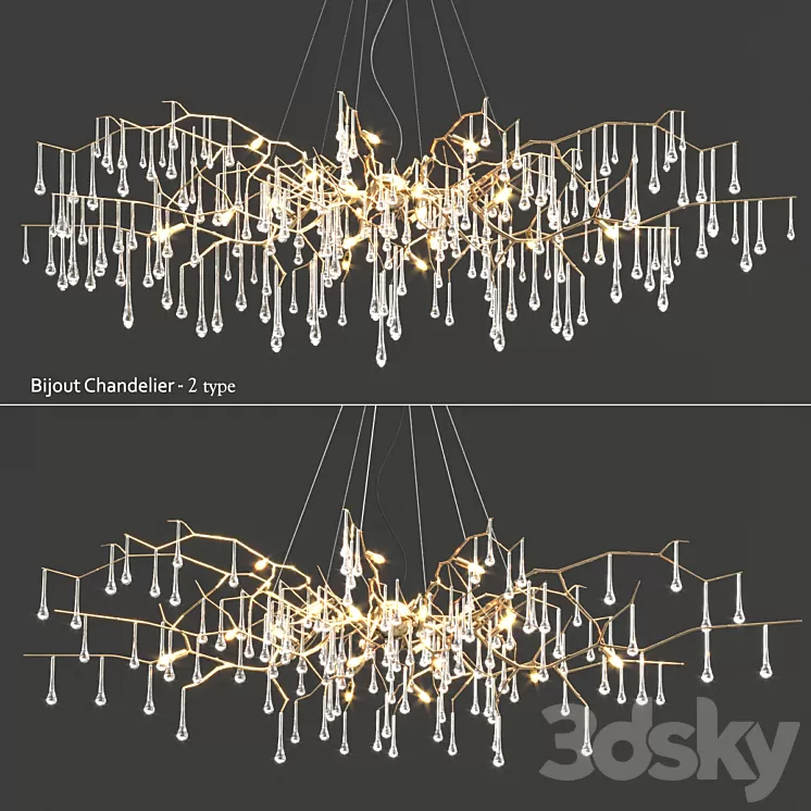 Serip Bijout Chandelier – 2 type 3D Model