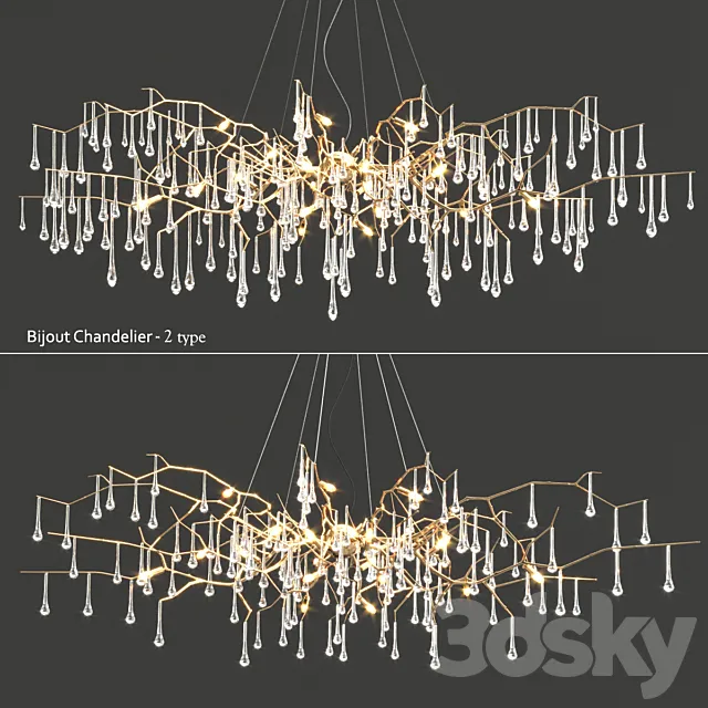 Serip Bijout Chandelier - 2 type 3DModel