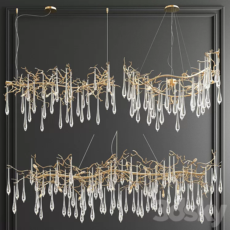 Serip Branching Collection – 3 type 3D Model