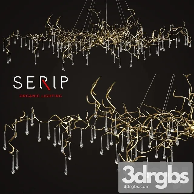 Serip Lighting Bijout Oval Chandelier 3D Model Free