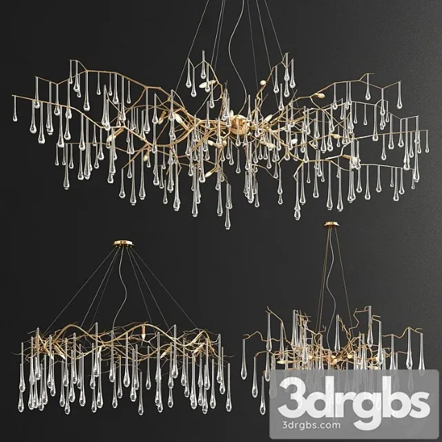 Serip Teardrop Collection 3 Type 3D Model Free