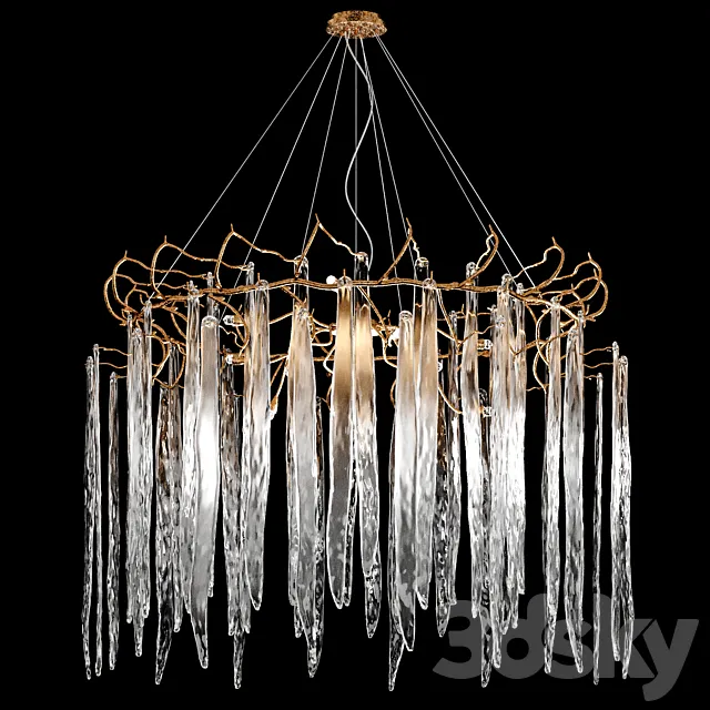 Serip waterfall chandelier 3D Model