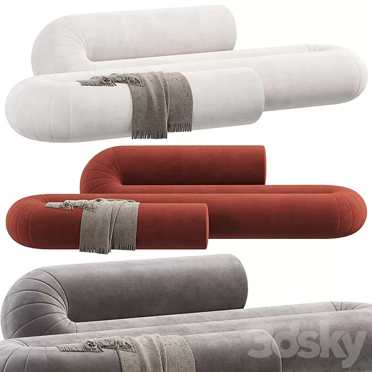 SERPENTINE Sofa by DANTE - Goods And Bads 3D Model Free