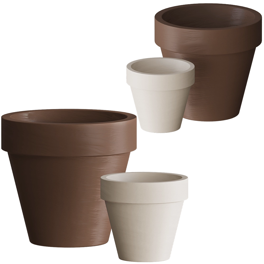 Serralunga - Bordato Liscio Planter 3D Model