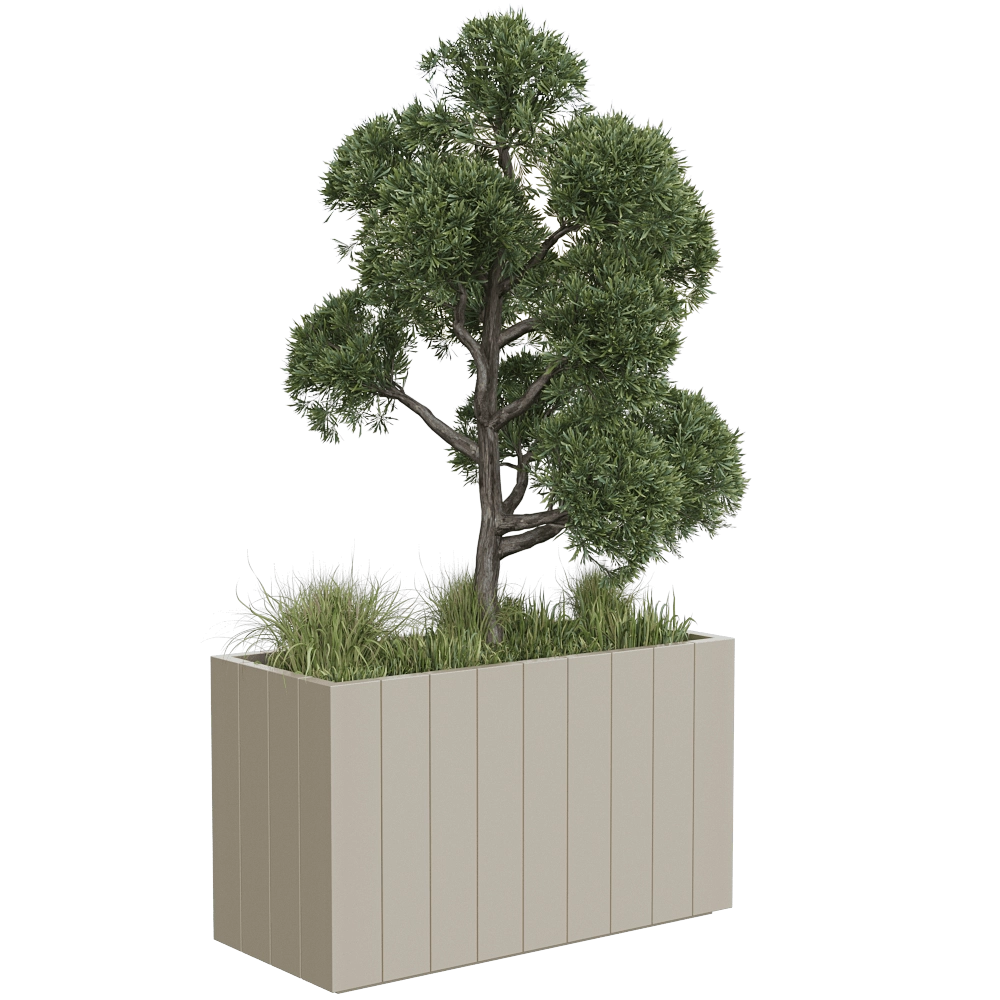 Serralunga - Planter Fence 3D Model