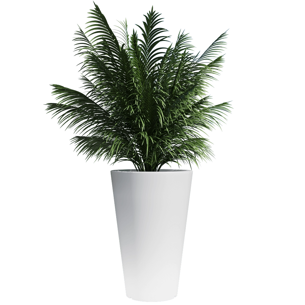 Serralunga - Planter Liscio Siena with light 3D Model