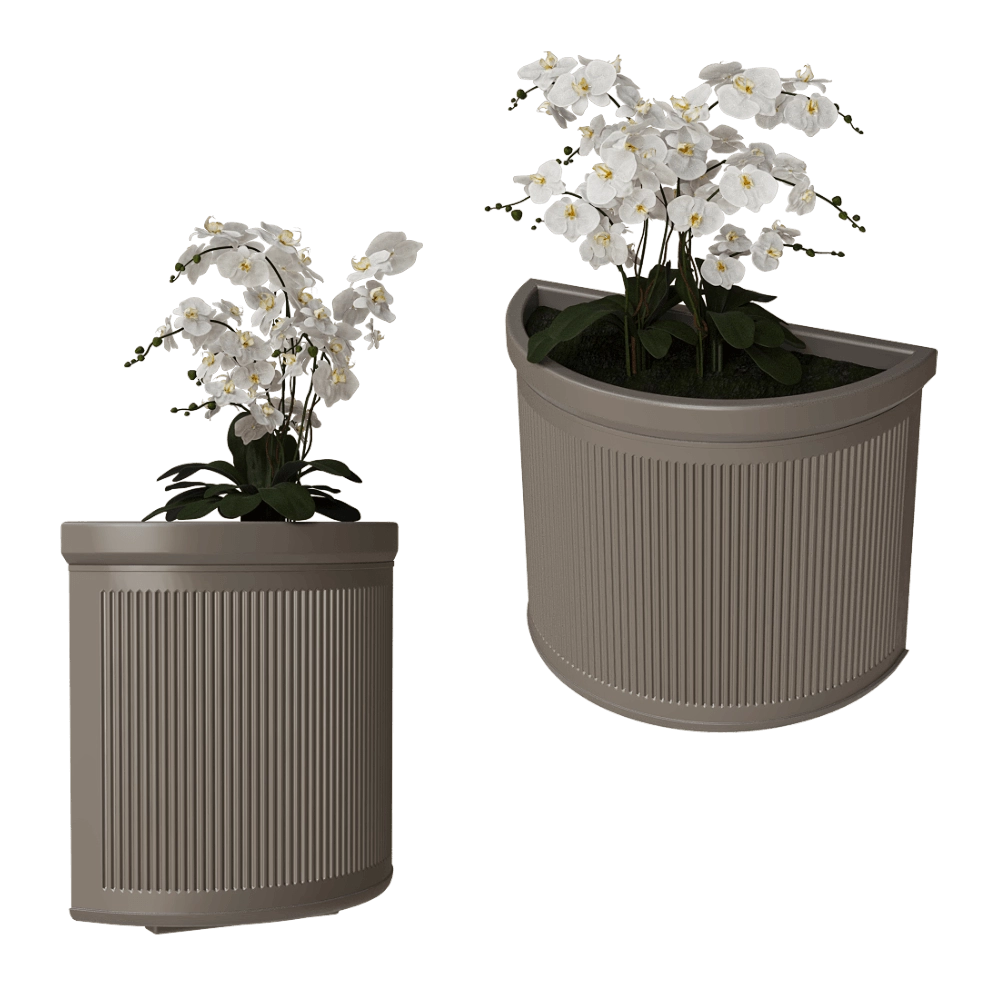 Serralunga - Planter Millerighe Parete 3D Model