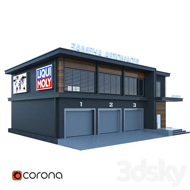 Service Stations 3DModel