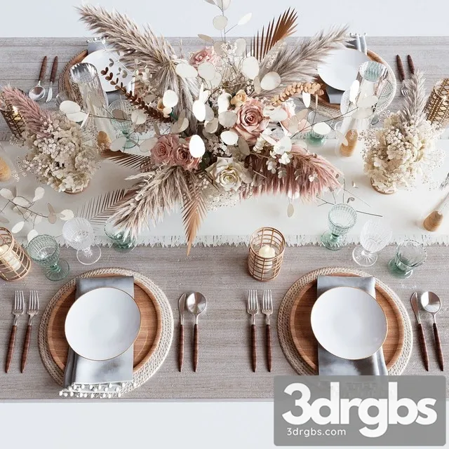 Serving Beige 3D Model Free