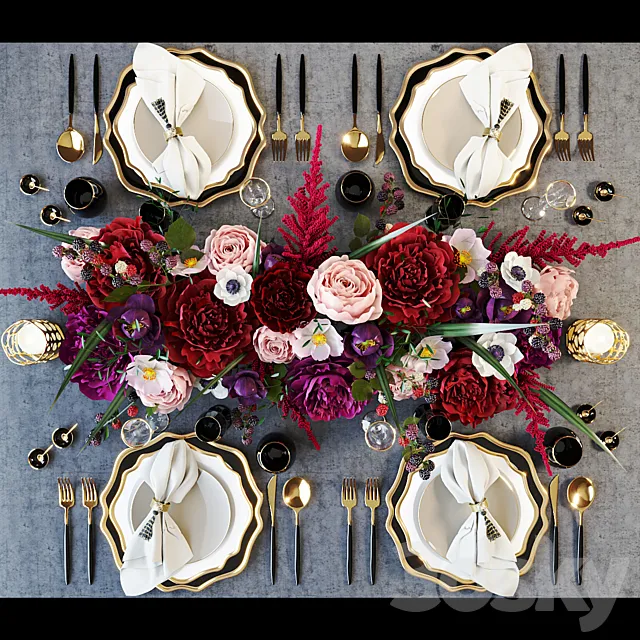 Serving CASA DE PERRIN 3DModel