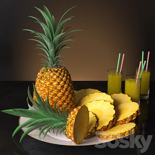 serving of pineapple Free Download